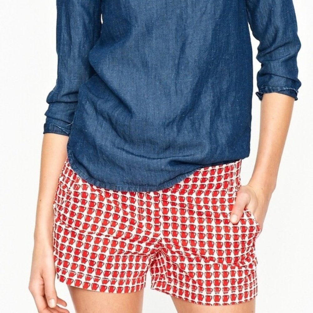 J. Crew | Mini Delicious Apple Shorts | White
